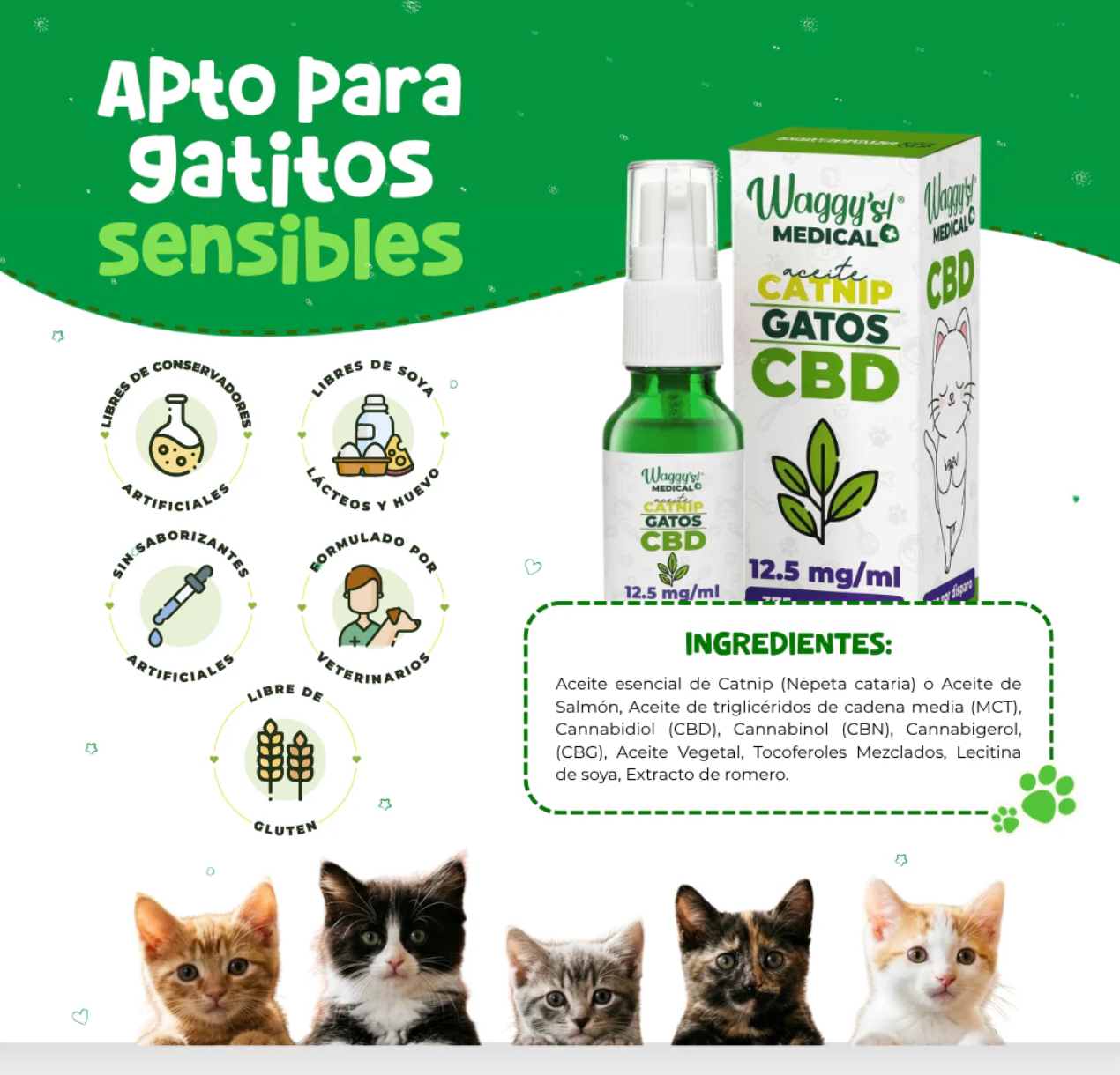 Aceite de Salmón Calmante para Gatos | Waggy's ***