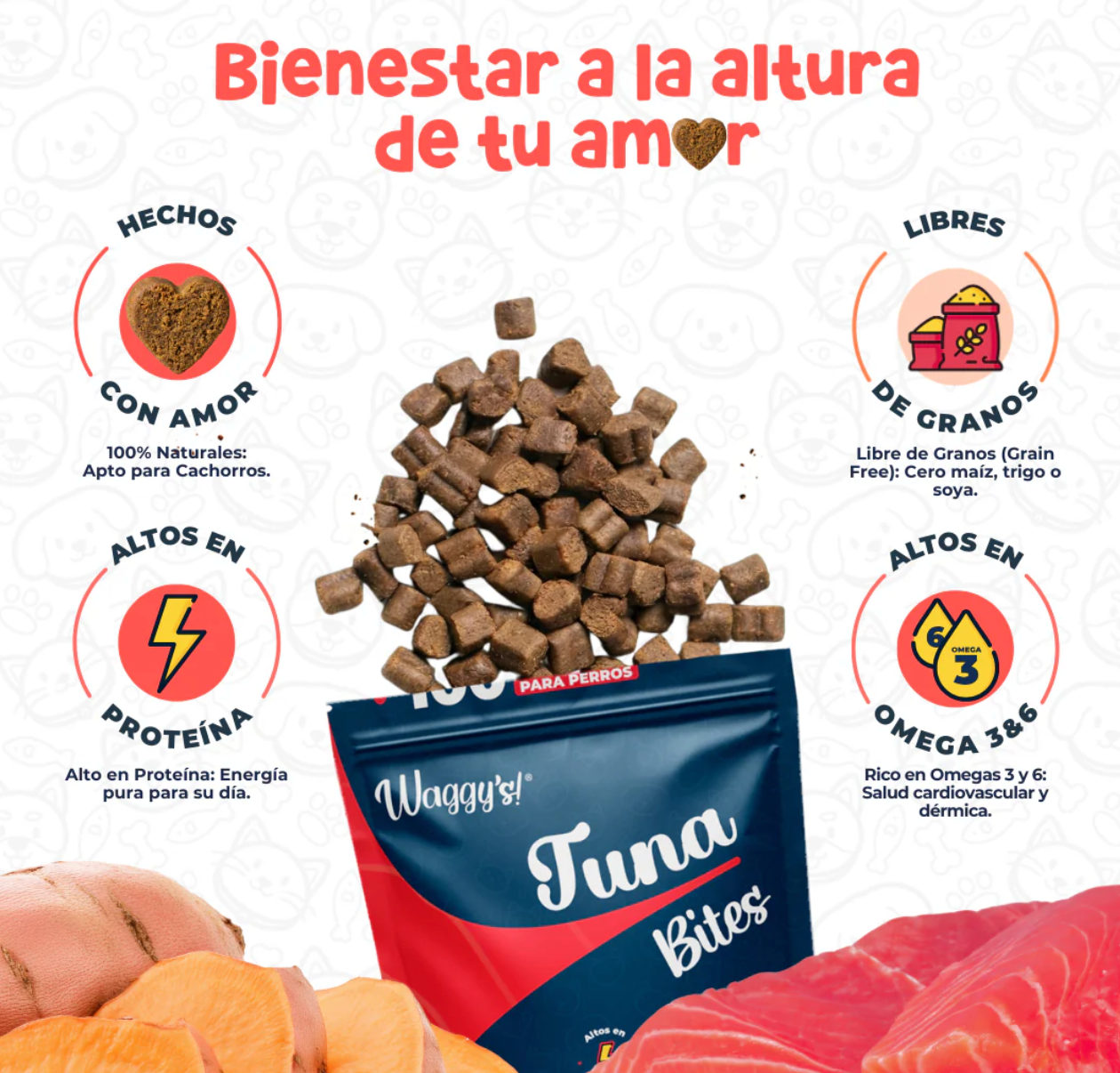 Premios Naturales para Entrenamiento de Perros | Waggy's Bites ***