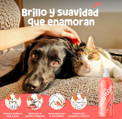 Salmón Silvestre con Omegas para Perros 500ml. | Waggy's Super Salmon Oil  ***