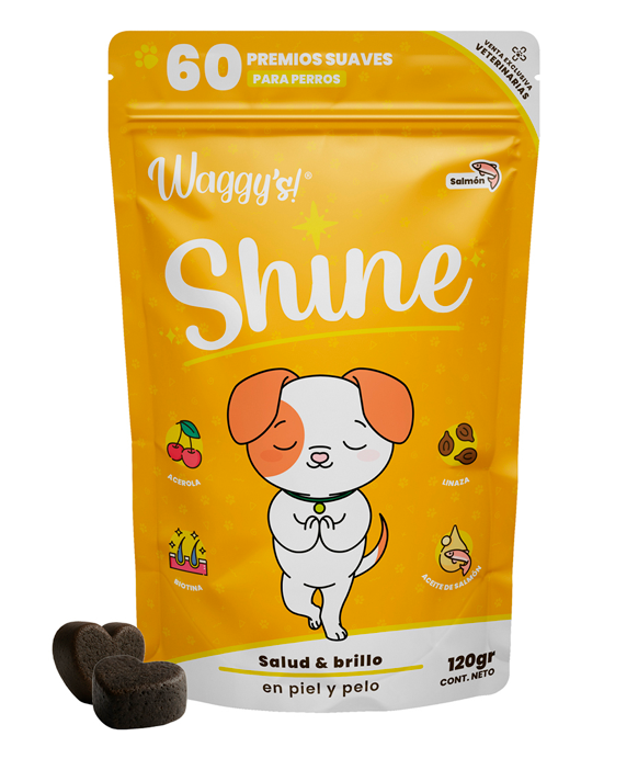 Shine Suplemento para Perro en Forma de Premios Suaves para Piel y Pelo | Waggy's  ***