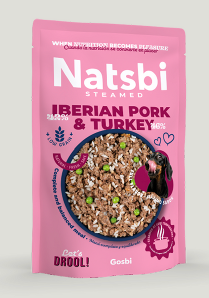 Steamed Dog Iberian Pork & Turkey | Natsbi ***