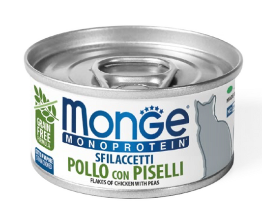 Monge Monoprotein Desmenuzados Pollo con Guisantes Paq. 8 pzas | MONGE ***