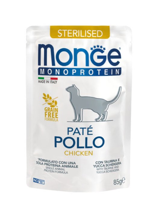Monge Monoprotein Paté Pollo – Sterilised Paq. 24 Pzas | MONGE ***
