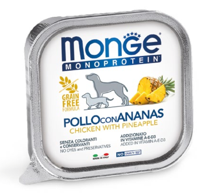 Monge Monoprotein Paté Pollo con Piña | MONGE ***