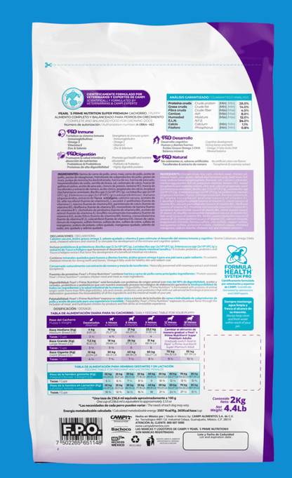 Super premium Cachorro | PEARL’S PRIME NUTRITION®  ***