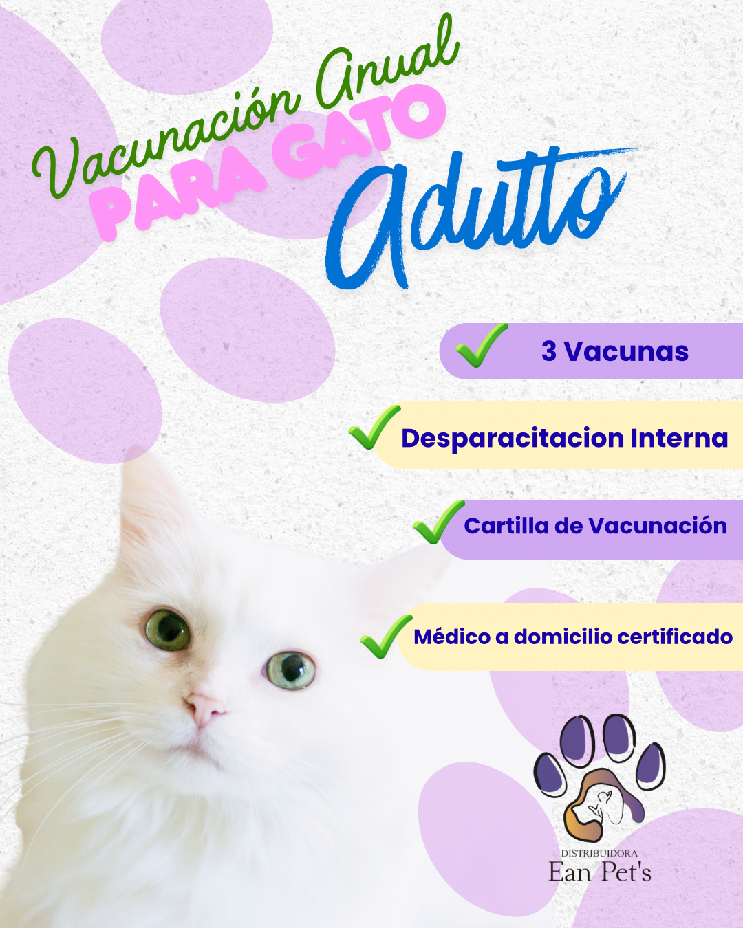 Vacunación Anual Para Gato Adulto - Complete