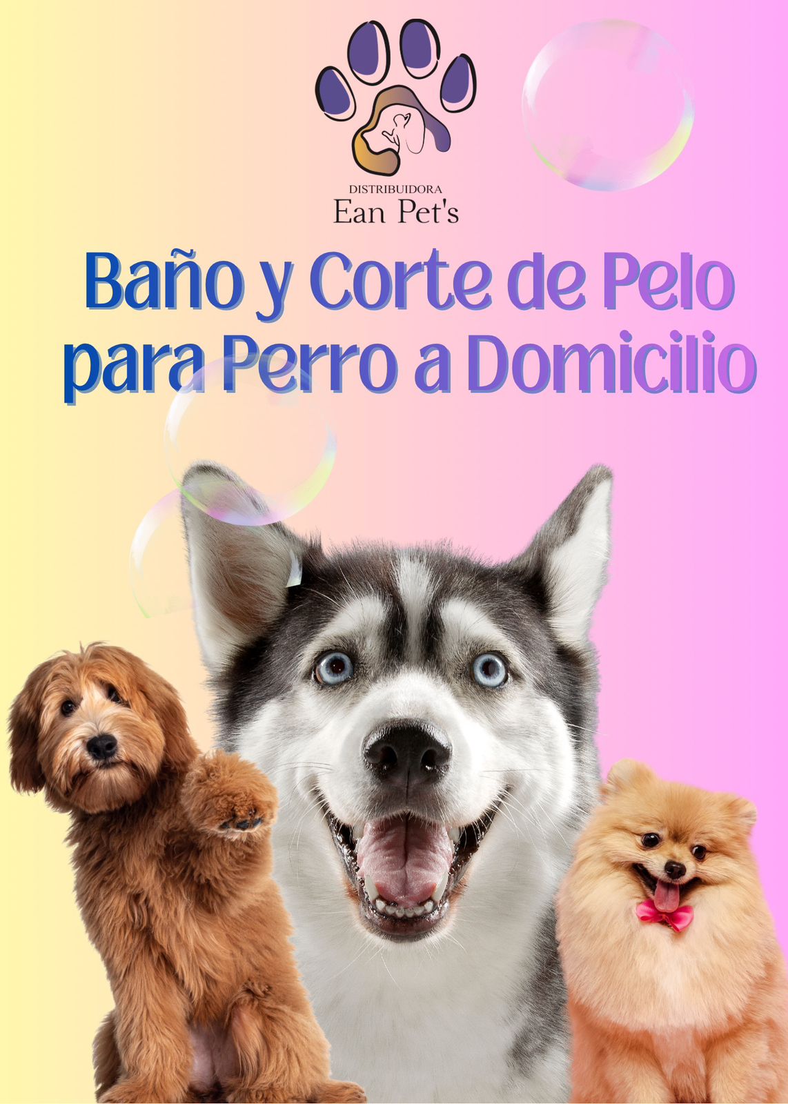 Baño y Corte de Pelo para Perro a Domicilio en CDMX & Estado de México